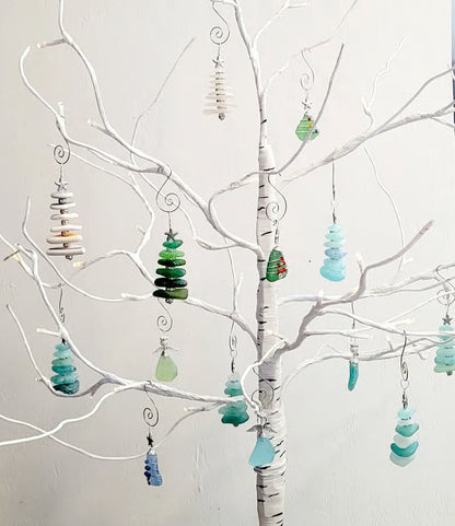 🌊🎄Sea Glass Christmas Tree Advent Calendar-2D Acrylic Christmas Tree Countdown Calendar