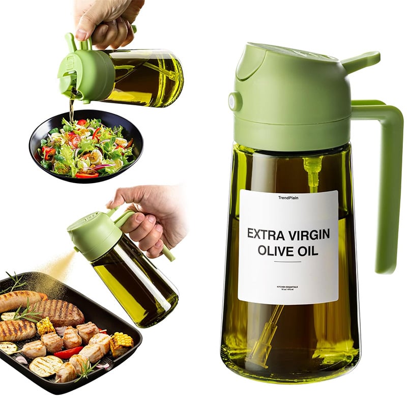 🎁 Limited Time Offer 💕 2-in-1 Glass Oil Sprayer & Dispenser