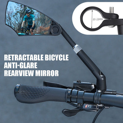 Retractable Bicycle Anti-glare Rearview Mirror