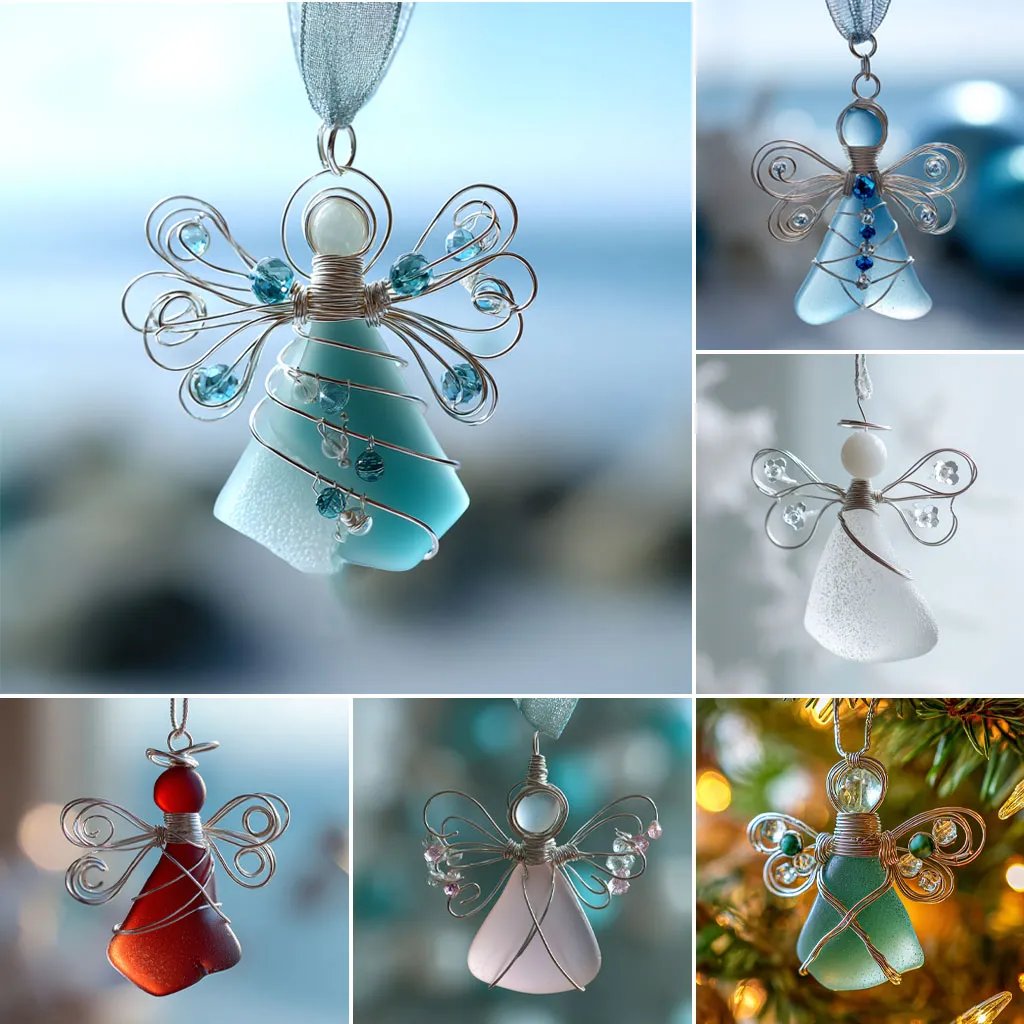 🌊 The Ocean Angel | Handmade Sea Glass Keepsake
