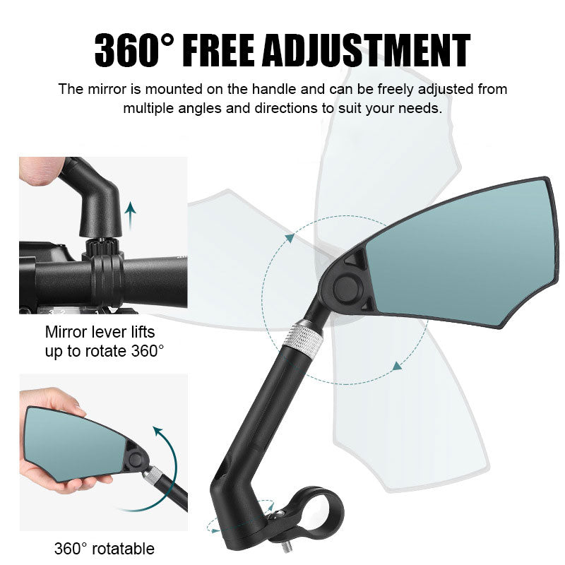 Retractable Bicycle Anti-glare Rearview Mirror