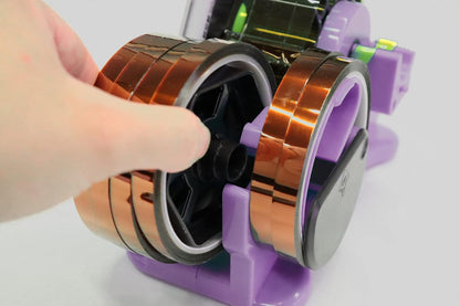 Sublimation Tape Dispenser – Dual Reel Heat Tape Cutter with Pen & Tool Compartments