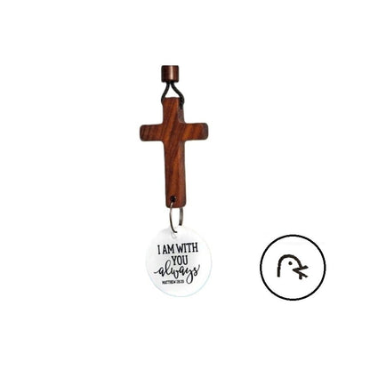 ✝️Bible Verse Car Rearview Hanging Cross Ornament -  Tap for a Bible Verse Every Day