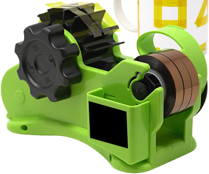 Sublimation Tape Dispenser – Dual Reel Heat Tape Cutter with Pen & Tool Compartments