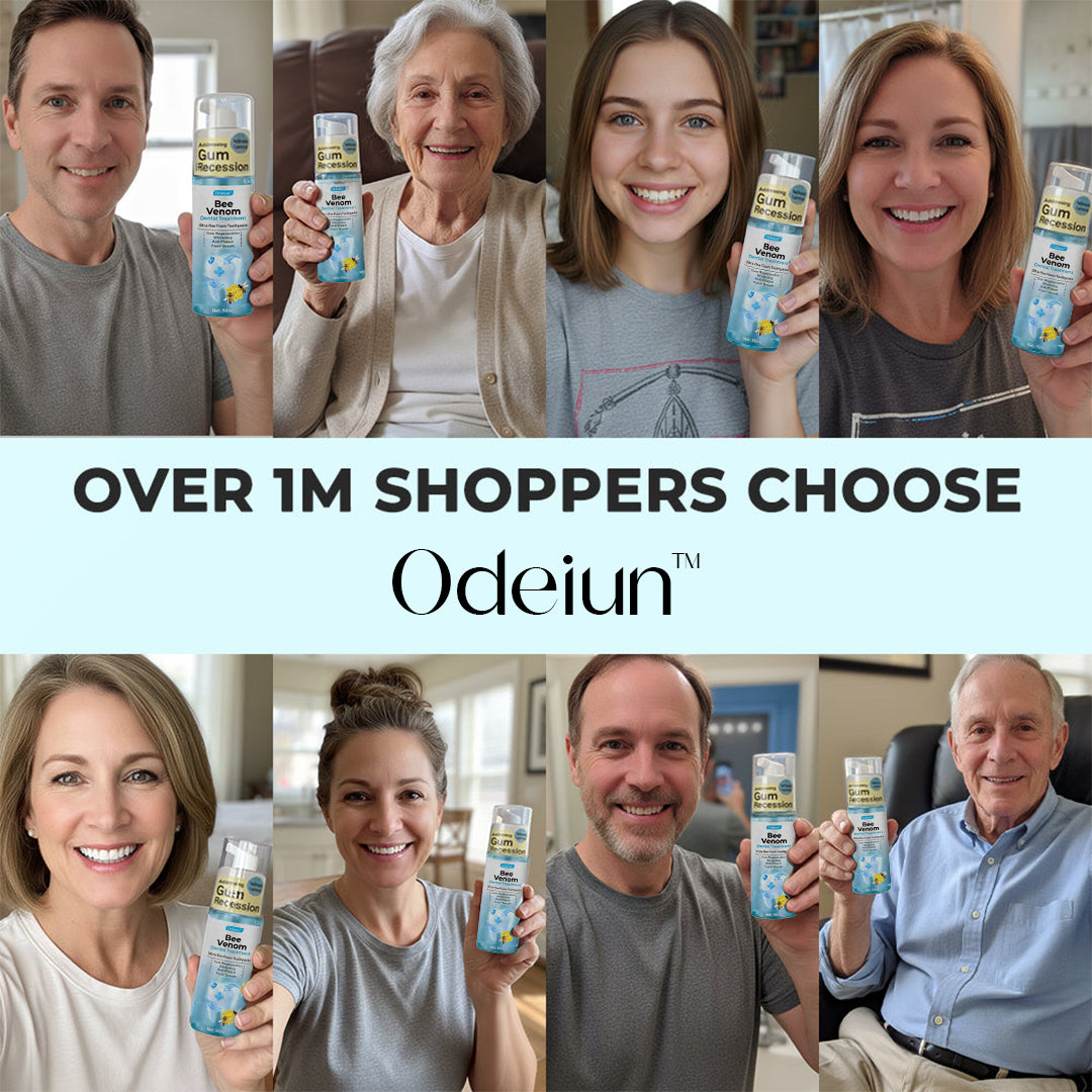 ODEIUN™ MicroSmile Bee Venom Ultra-Fine Foam Toothpaste + Tongue Scraper