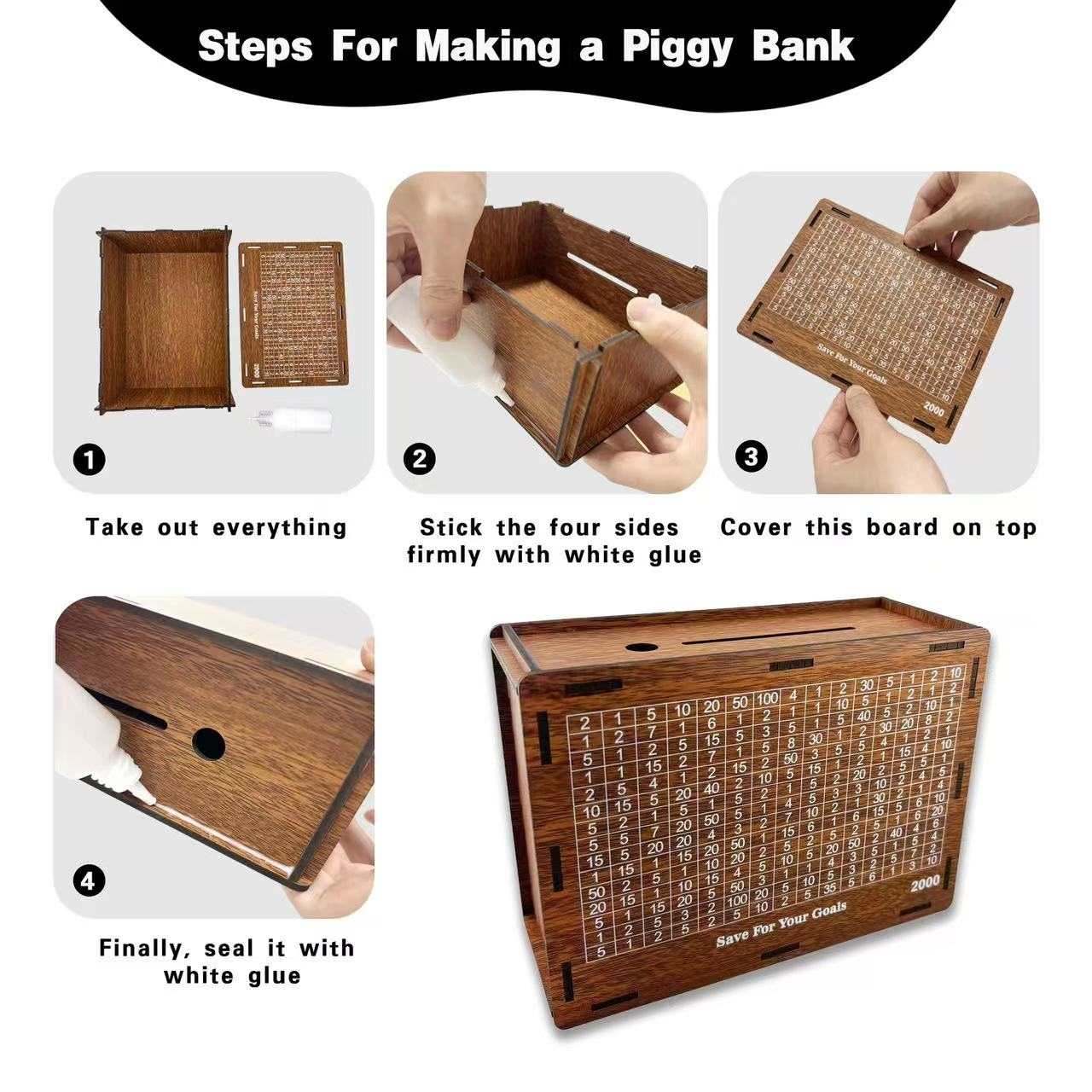 Merry Christmas Wreath Shaped Wooden Puzzle