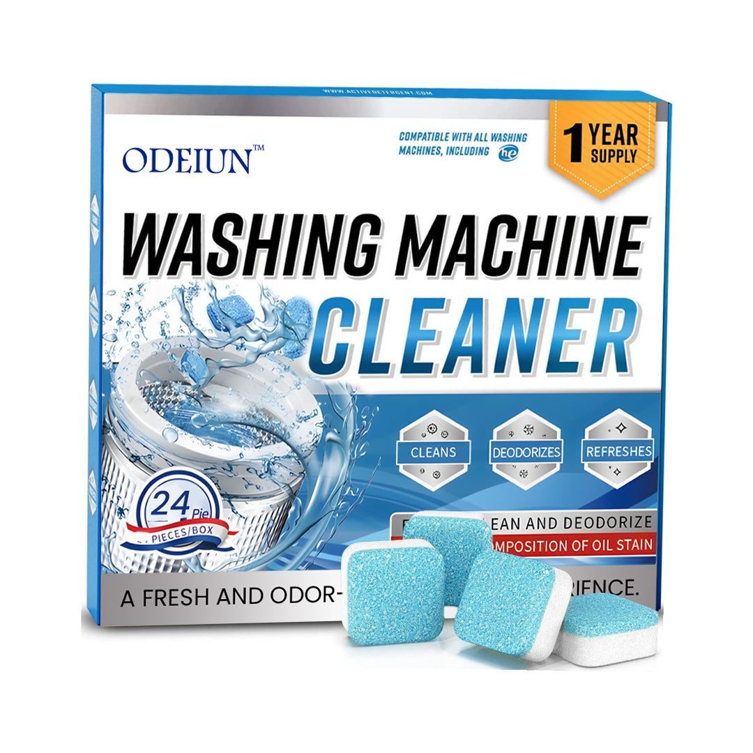 12 Tablets Pack -ODEIUN™ Washing Machine Cleaning Tablets
