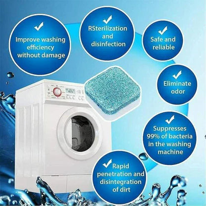 12 Tablets Pack -ODEIUN™ Washing Machine Cleaning Tablets