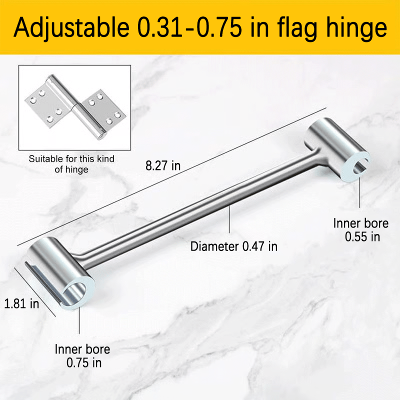 🔧 Heavy-Duty Door Hinge Alignment Wrench