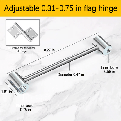 🔧 Heavy-Duty Door Hinge Alignment Wrench