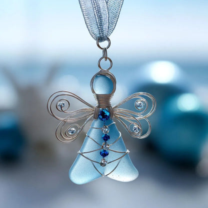 🌊 The Ocean Angel | Handmade Sea Glass Keepsake
