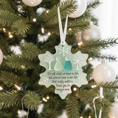 🌊❄️Snowflake-Shaped Sea Glass Friendship Decor❄✨ Shaped by Nature & Crafted by Hand!